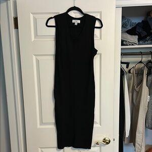 Magaschoni black knit dress